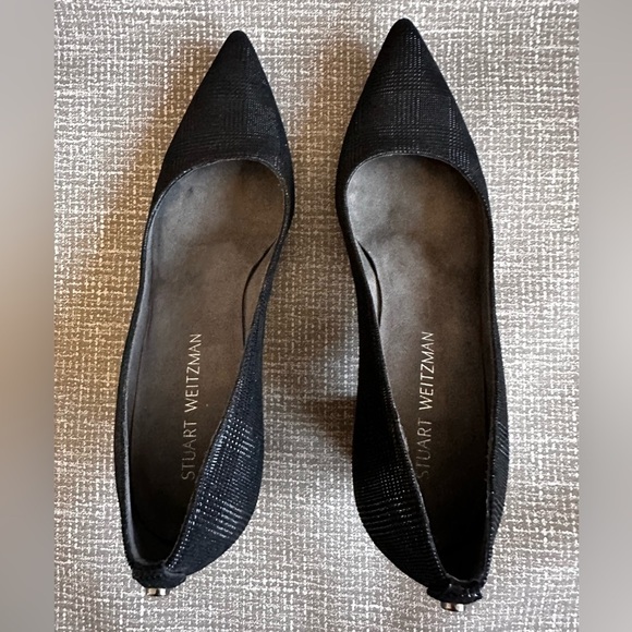 Stuart Weitzman Classic Flex pointy toe block heel size 9 - Picture 4 of 11